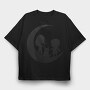Moon Kids Silhouette In The Moon, Tricou Oversize Barbati (Unisex)