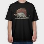 Prehistoric Dimetrodon, Tricou Oversize Barbati (Unisex)