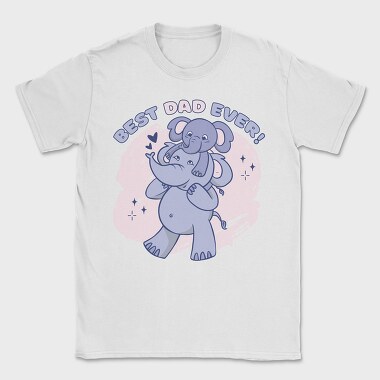 Best Dad Ever Elephants, Tricou Barbati (Unisex)
