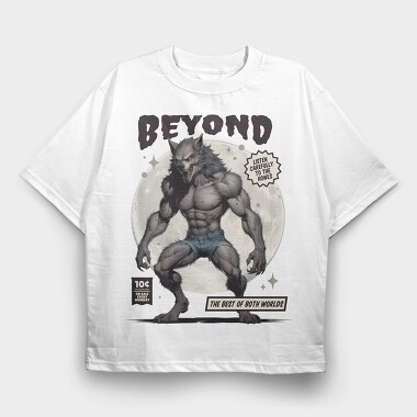 Beyond Werewolf Comic Trend, Tricou Oversize Barbati (Unisex)