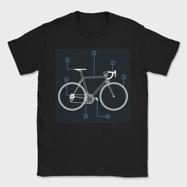 Bicycle Transport Instructions Bike, Tricou Barbati (Unisex)