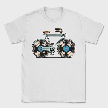 Bicycle Vinyl Record Bike, Tricou Barbati (Unisex)