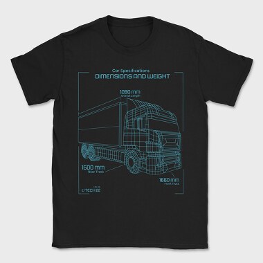 Big Truck Transportation, Tricou Barbati (Unisex)