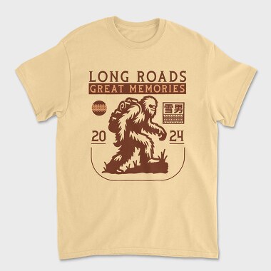 Bigfoot Hiking Memories Trend Yeti, Tricou Barbati (Unisex)