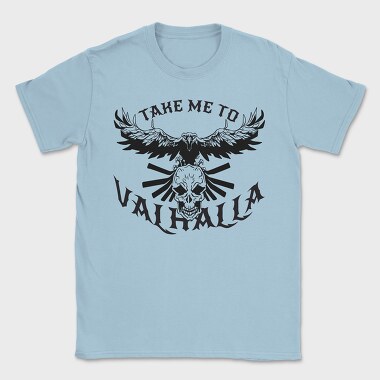 Bird Flying On Skull Crow Front, Tricou Barbati (Unisex)