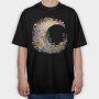 Watercolor Moon Circle, Tricou Oversize Barbati (Unisex)