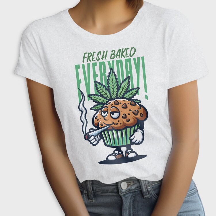 Cannabis Muffin Fresh Baked, Tricou Femei