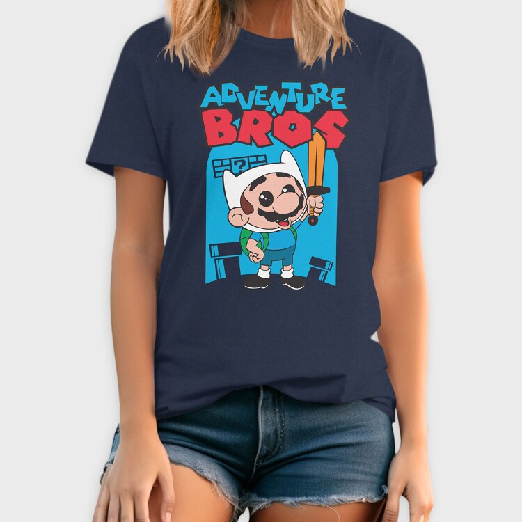 Adventure Bros Mario, Tricou Barbati (Unisex)