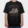 Angel Biker Ride Faster, Tricou Oversize Barbati (Unisex)