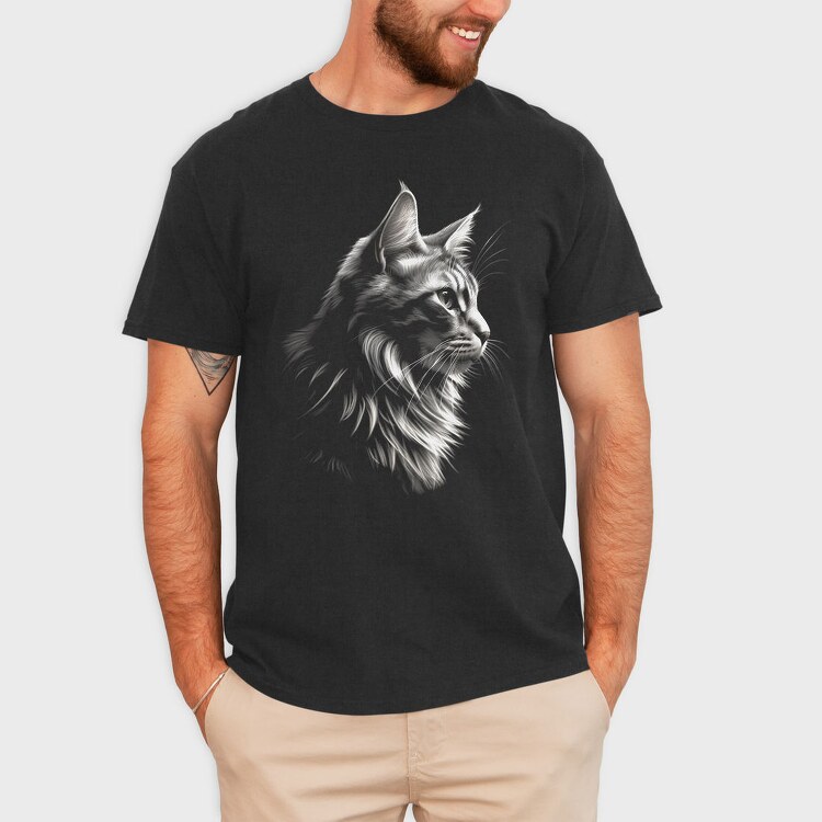 Profile Cat, Tricou Barbati (Unisex)