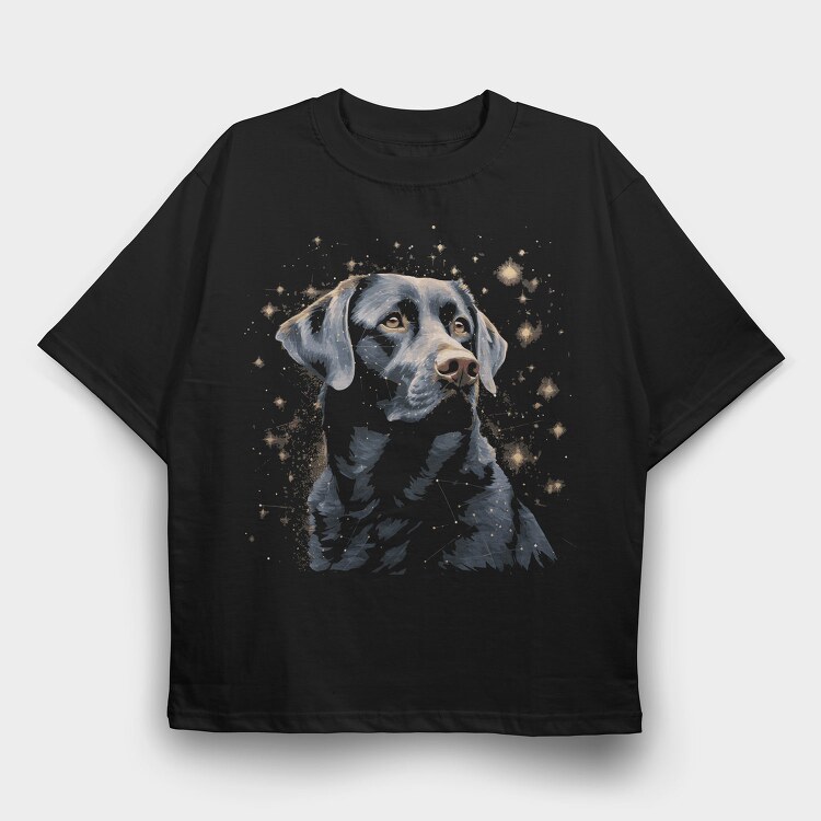 Labrador Space Constellation, Tricou Oversize Barbati (Unisex)