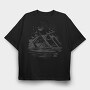 Giza Pyramids Piramids, Tricou Oversize Barbati (Unisex)