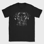 Labrador Retriever Monochrome, Tricou Barbati (Unisex)