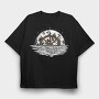 Moon Ship Steering Wheel, Tricou Oversize Barbati (Unisex)