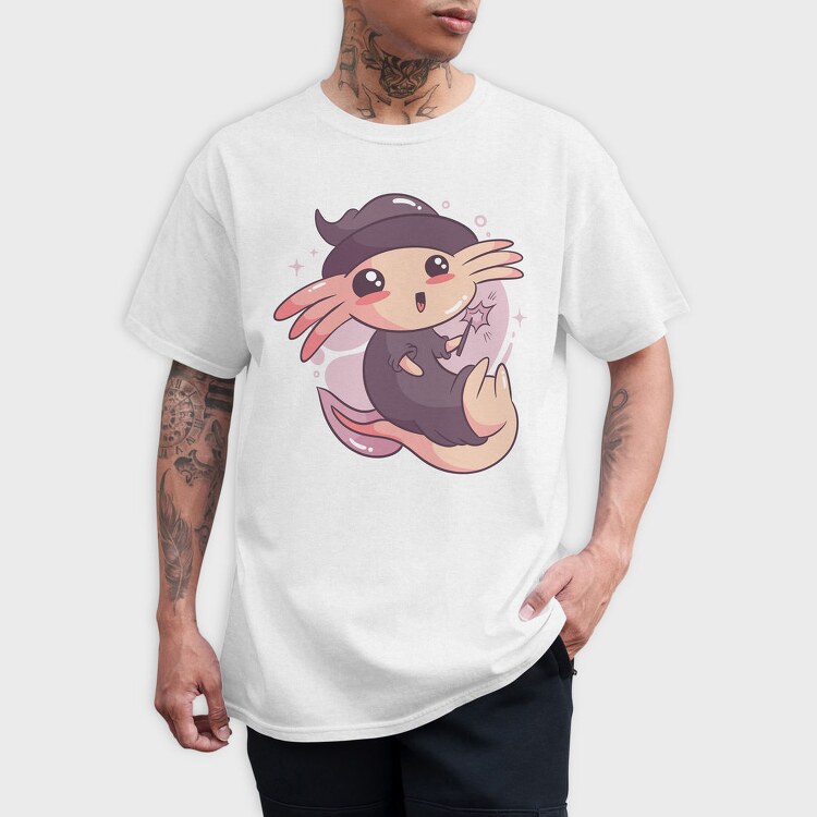 Cute Halloween Axolotl, Tricou Barbati (Unisex)