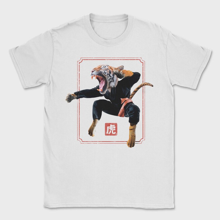 Kungfu Tiger, Tricou Barbati (Unisex)