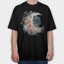 Watercolor Moon Flora, Tricou Oversize Barbati (Unisex)
