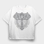 Knot Viking Mjolnir, Tricou Oversize Barbati (Unisex)