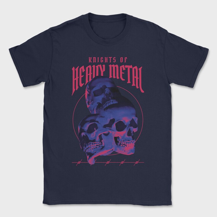 Knights of Heavy Metal, Tricou Barbati (Unisex)