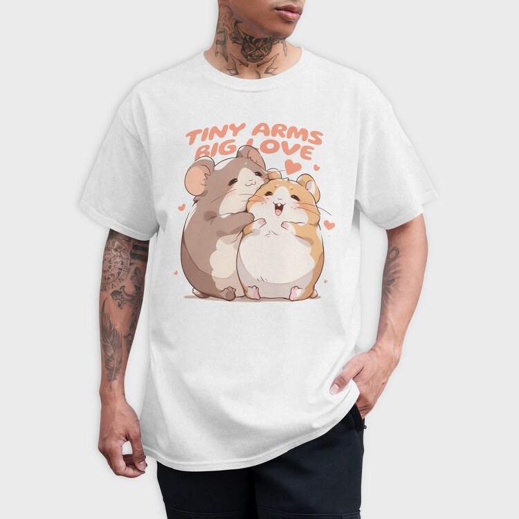 Cute Hamster Animal Friends Warm Hugs, Tricou Barbati (Unisex)