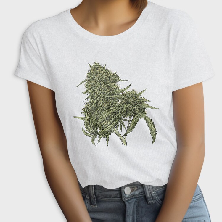 Cannabis Pud Plant Weed, Tricou Femei