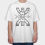 Berber Symbol Abstract Symbols, Tricou Oversize Barbati (Unisex)
