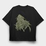 Cannabis Pud Plant Weed, Tricou Oversize Barbati (Unisex)