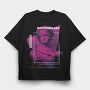 Glitch Framed Statue 2 No Future, Tricou Oversize Barbati (Unisex)