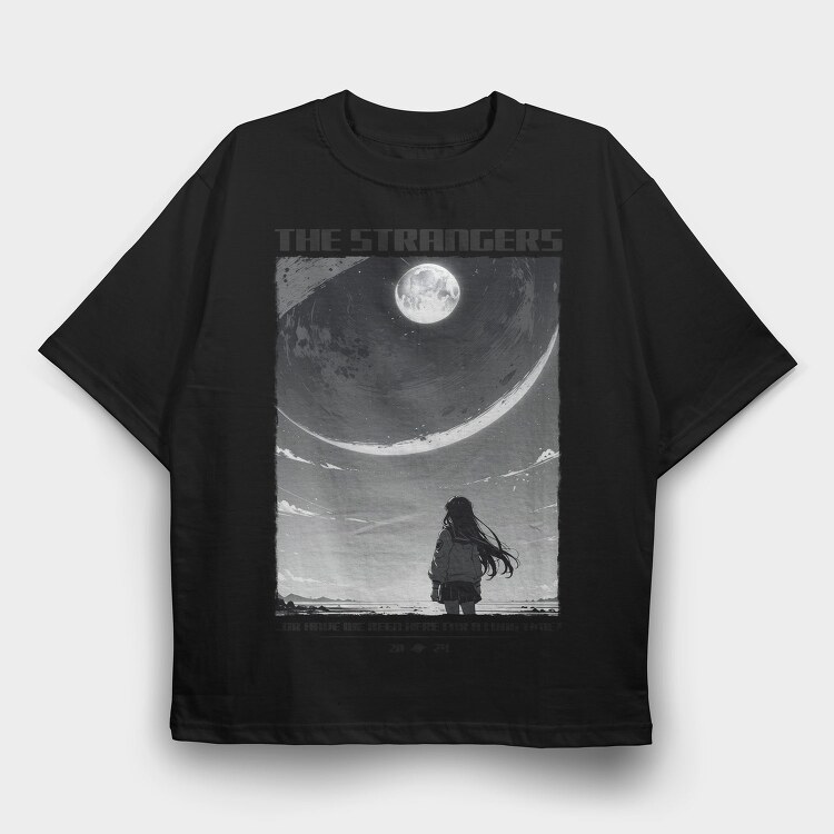 Moonlit Stranger Trend The Strangers, Tricou Oversize Barbati (Unisex)