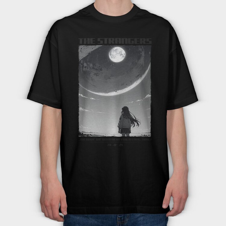 Moonlit Stranger Trend The Strangers, Tricou Oversize Barbati (Unisex)