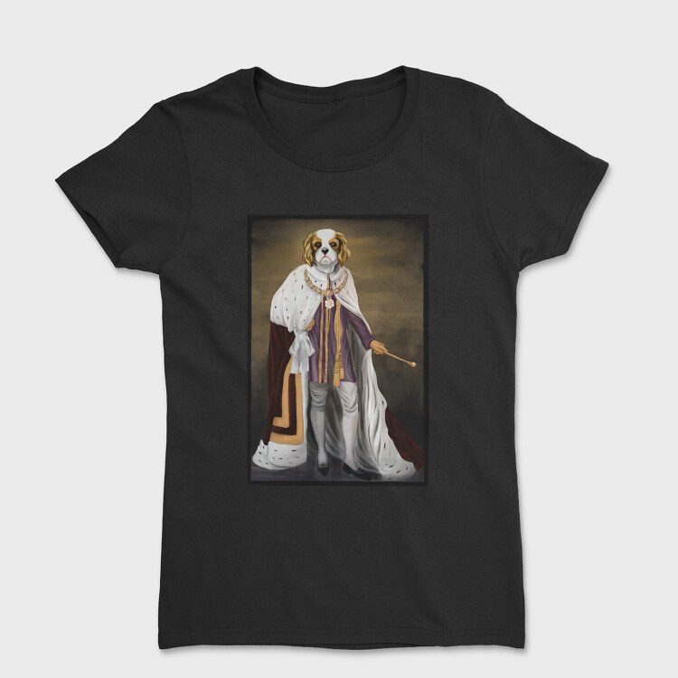 King Dog Painting Cavalier, Tricou Femei