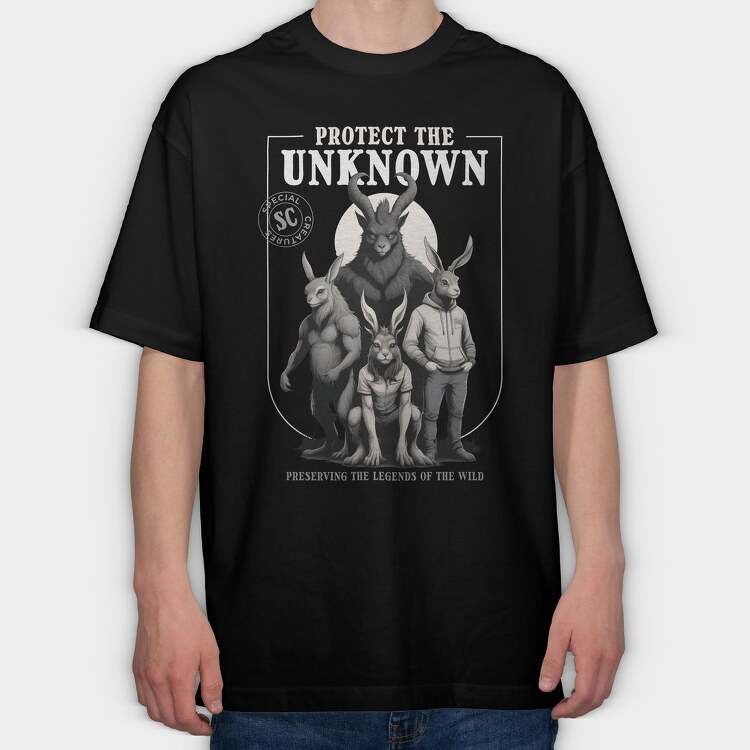 Protect The Unknown, Tricou Oversize Barbati (Unisex)