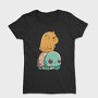 Kawaii Capybara and Turtle, Tricou Femei