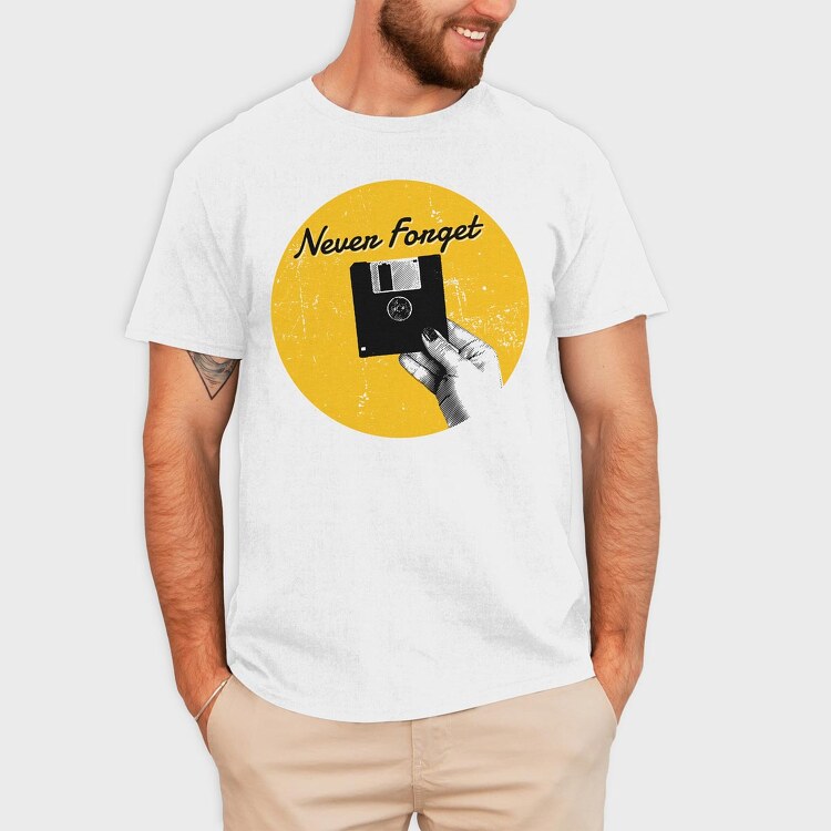 Retro Never Forget, Tricou Barbati (Unisex)