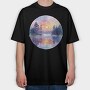 Watercolor Forest Sunset, Tricou Oversize Barbati (Unisex)