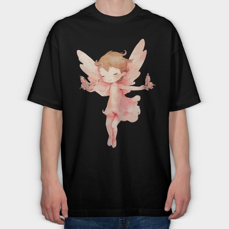 Angelic Butterfly Dreams, Tricou Oversize Barbati (Unisex)