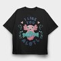 Cute Happy Baby Axolotl, Tricou Oversize Barbati (Unisex)