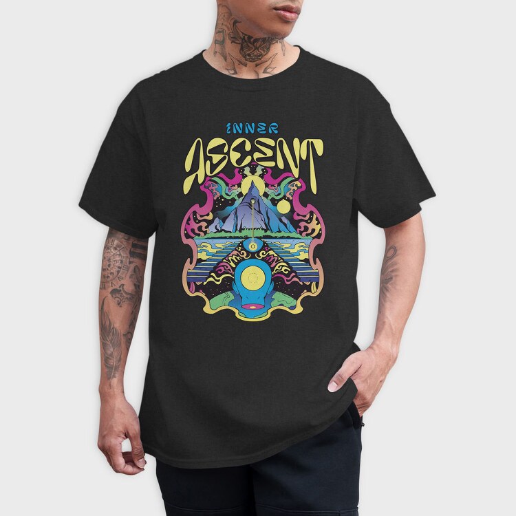 Psychedelic Inner Ascent, Tricou Barbati (Unisex)