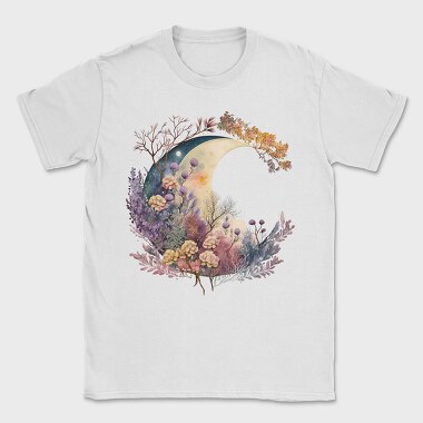 Watercolor Moon Night, Tricou Barbati (Unisex)