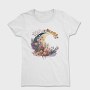 Watercolor Moon Night, Tricou Femei