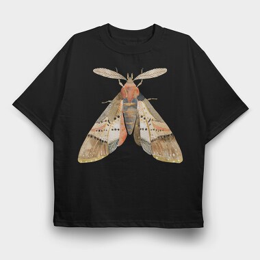 Watercolor Moth Art, Tricou Oversize Barbati (Unisex)