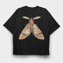 Watercolor Moth Art, Tricou Oversize Barbati (Unisex)