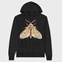 Watercolor Moth Midnight, Hanorac Oversize Barbati (Unisex)