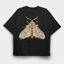 Watercolor Moth Midnight, Tricou Oversize Barbati (Unisex)
