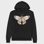 Watercolor Moth Moonlight, Hanorac Oversize Barbati (Unisex)