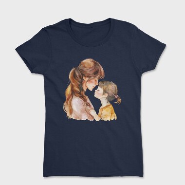 Watercolor Mother Child, Tricou Femei