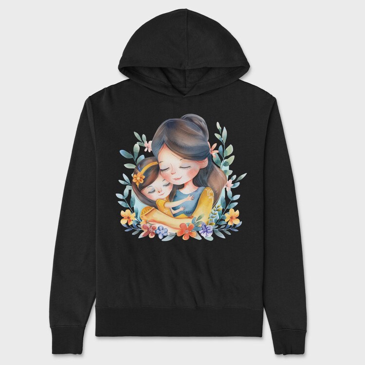 Watercolor Mothers Day, Hanorac Oversize Barbati (Unisex)