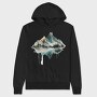 Watercolor Mountain Clarity, Hanorac Oversize Barbati (Unisex)