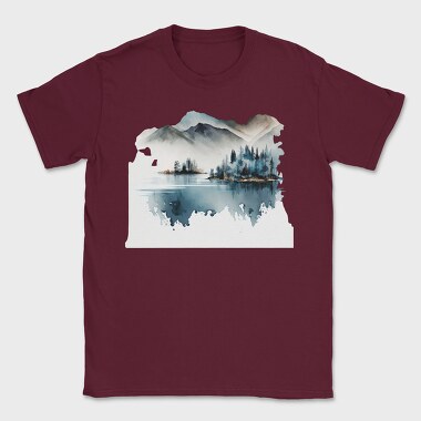 Watercolor Mountain Club, Tricou Barbati (Unisex)