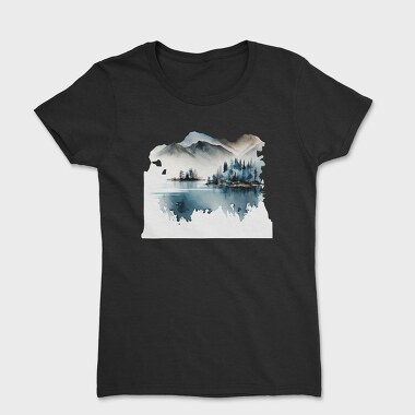 Watercolor Mountain Club, Tricou Femei